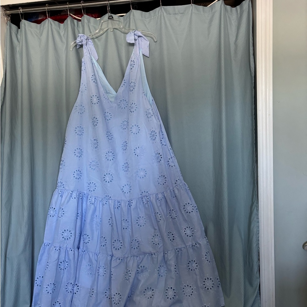 SHEIN Light Blue Midi Dress Brand New!